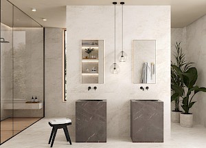 Tijdloze luxe: De comeback van marmer en natuursteen in moderne badkamers
